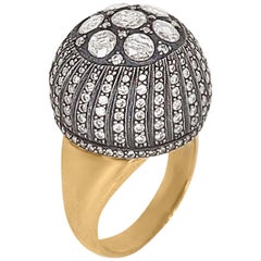 Vintage Rose-Cut Diamond Ring, Dome