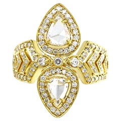 Rose Cut Diamond Ring