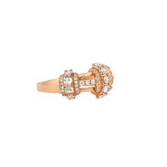 Sunita Nahata Rose Cut Diamond Fancy Ring in 18Karat Rose Gold.