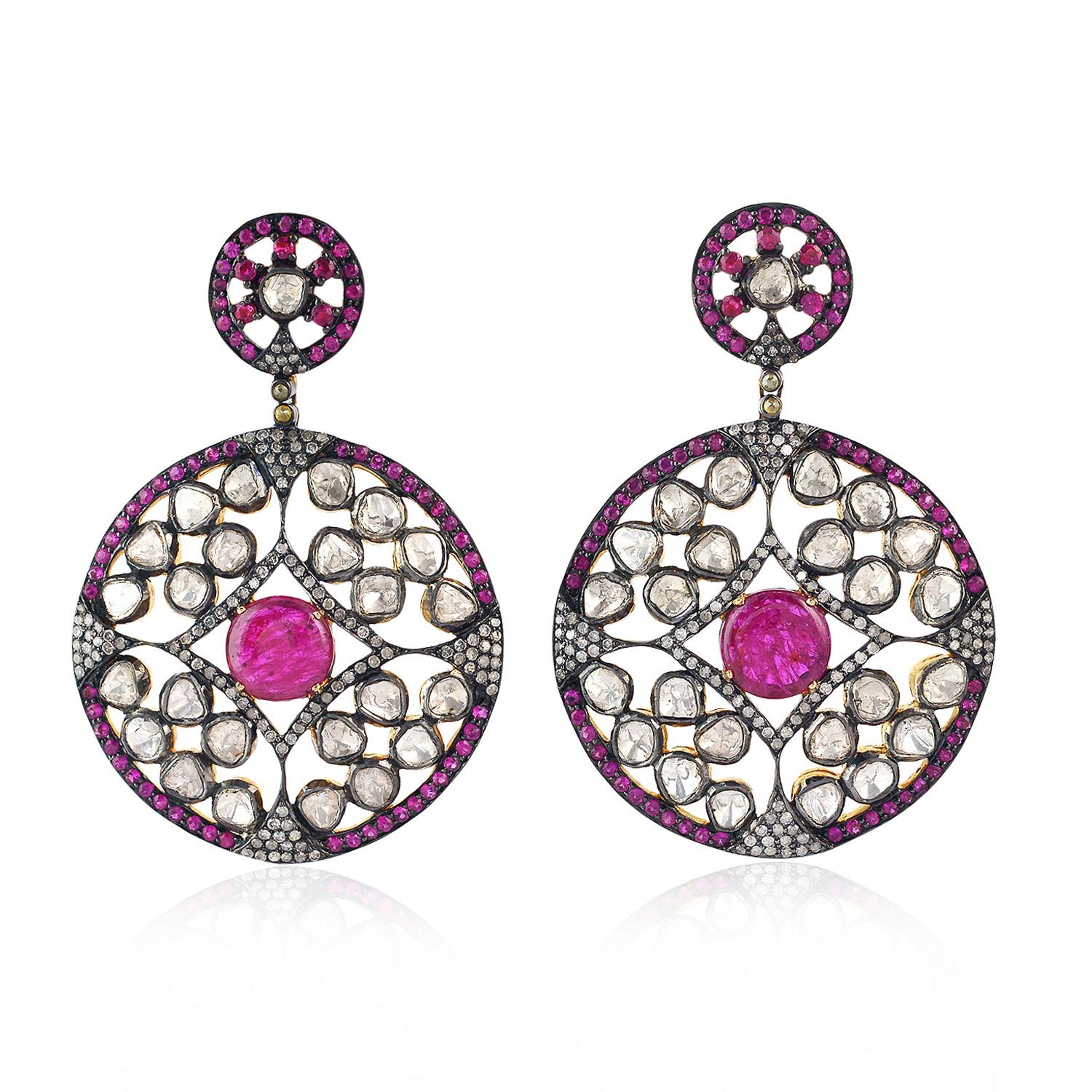 sterling silver diamond earrings