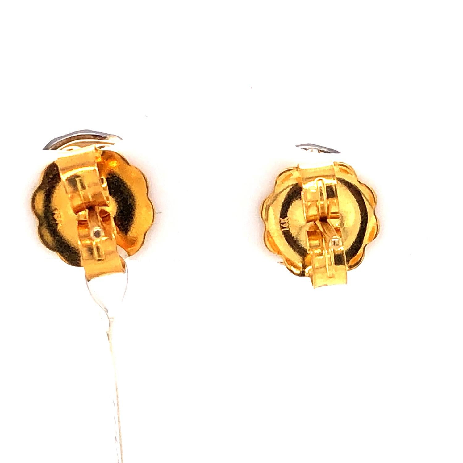 Pendientes de oro amarillo de 18 quilates con diamantes talla rosa Corte mixto en venta