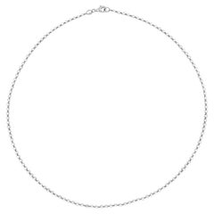 Collier tennis de diamants taille rose