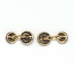 Rose cut diamonds cufflinks