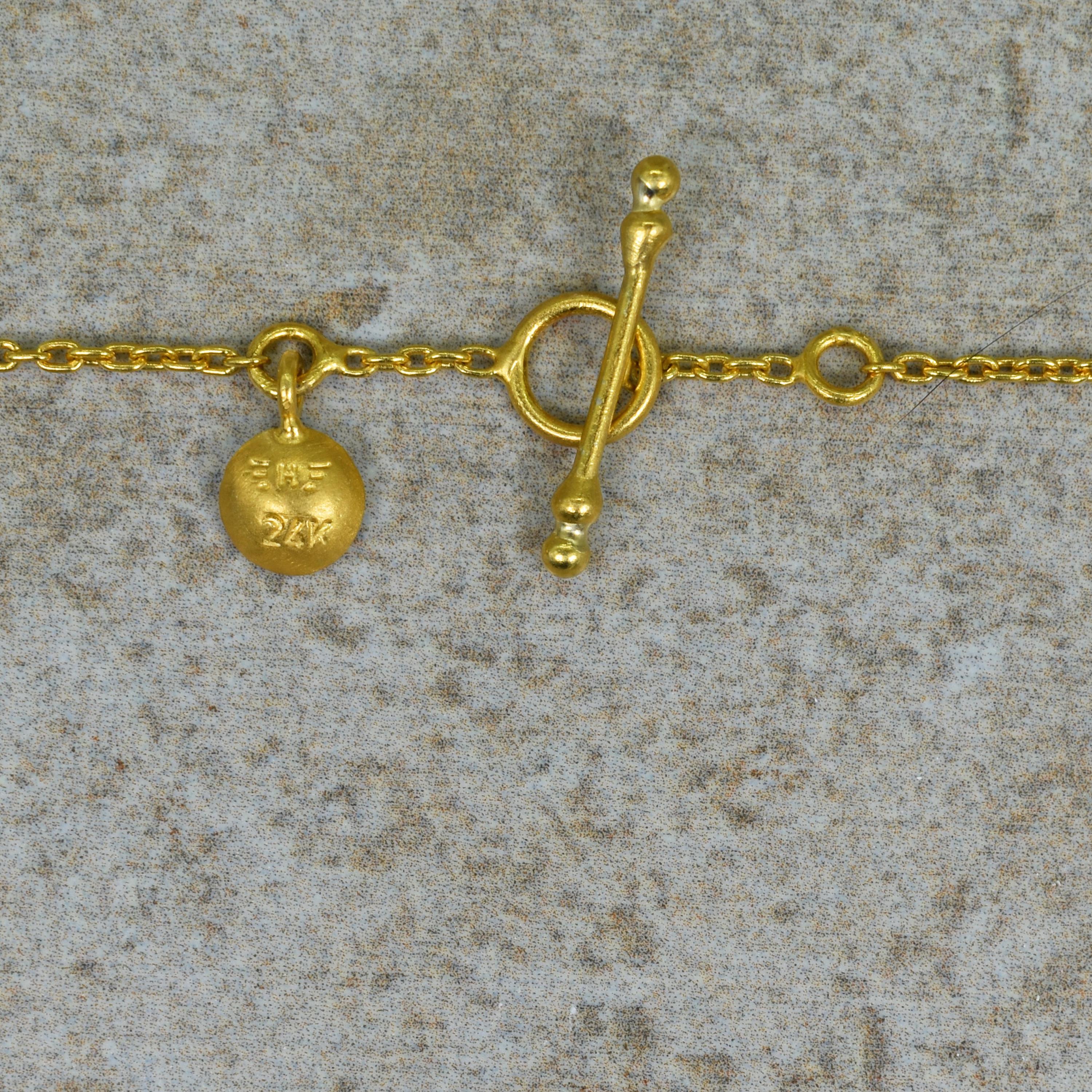Grüner Rosenschliff-Diamant 18 Karat Gold Anhänger Halskette (Zeitgenössisch)