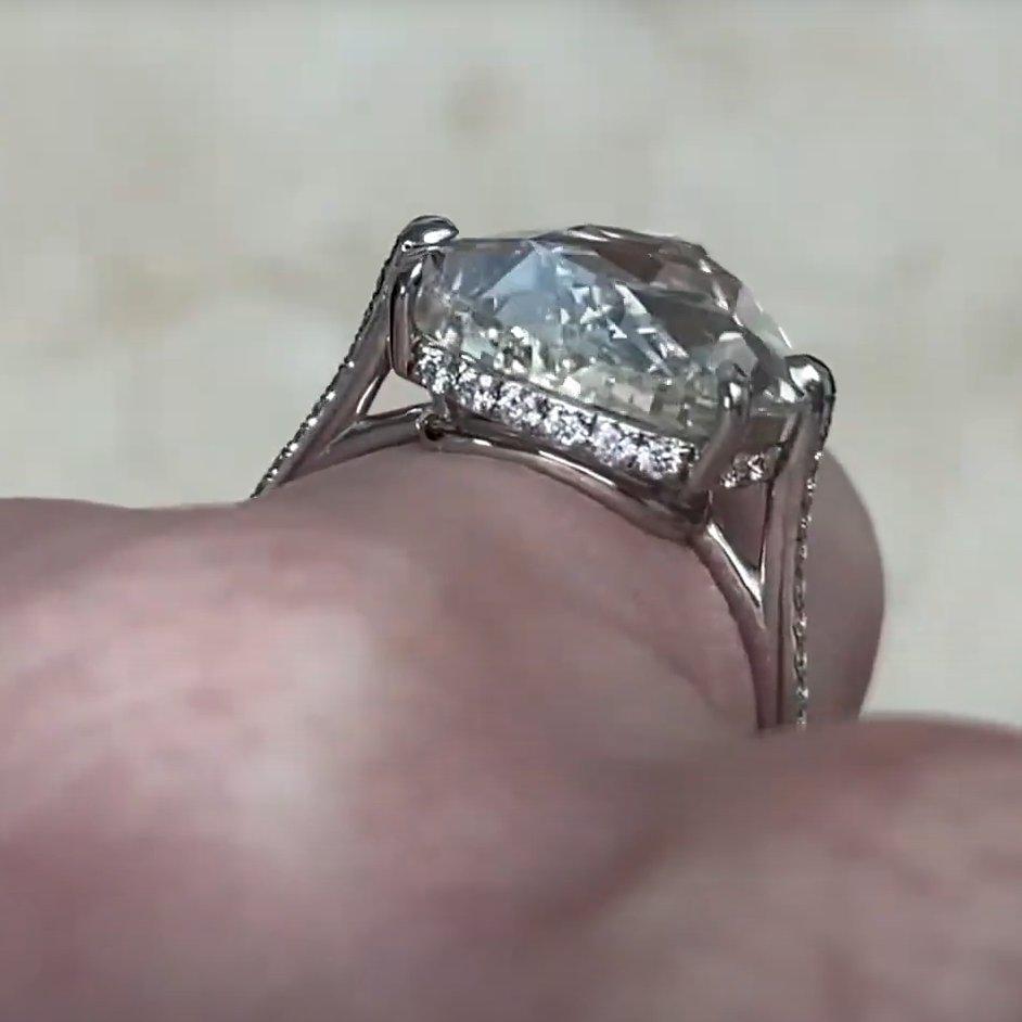 rose cut diamond pave setting