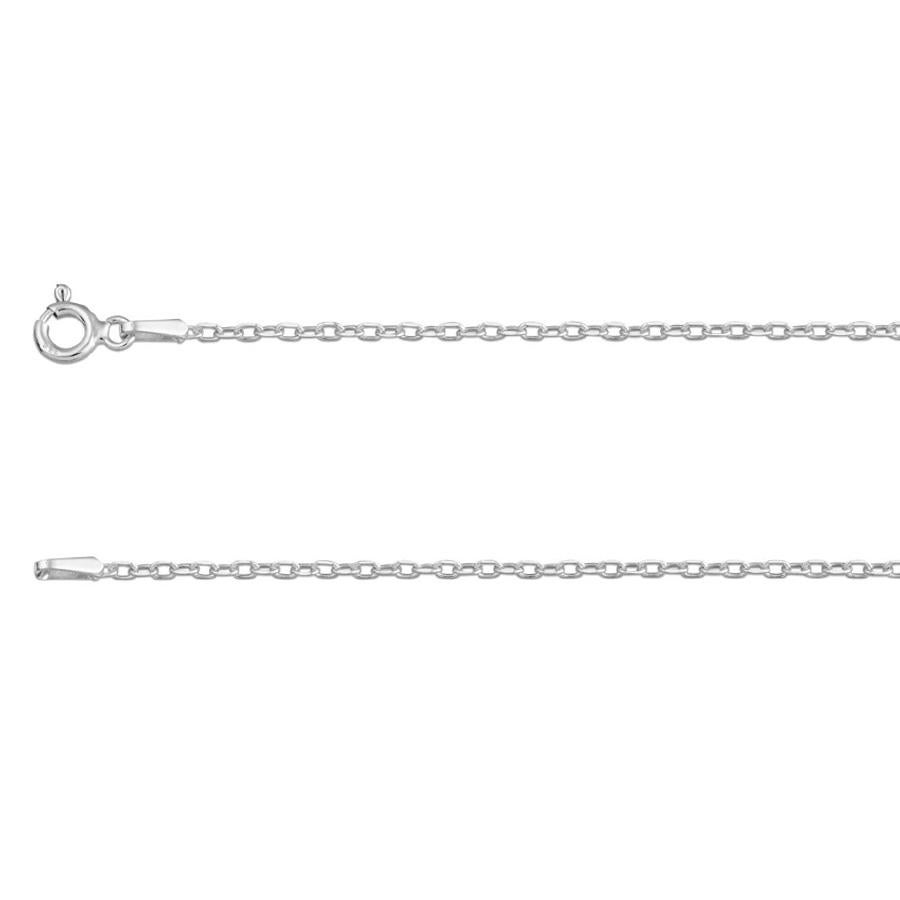 Rose Cut White Sapphire Sun Pendant, 18kt White Gold with Paper-Link Chain For Sale 1