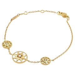 Rose des Vents Bracelet Yellow Gold, Diamonds and MOP