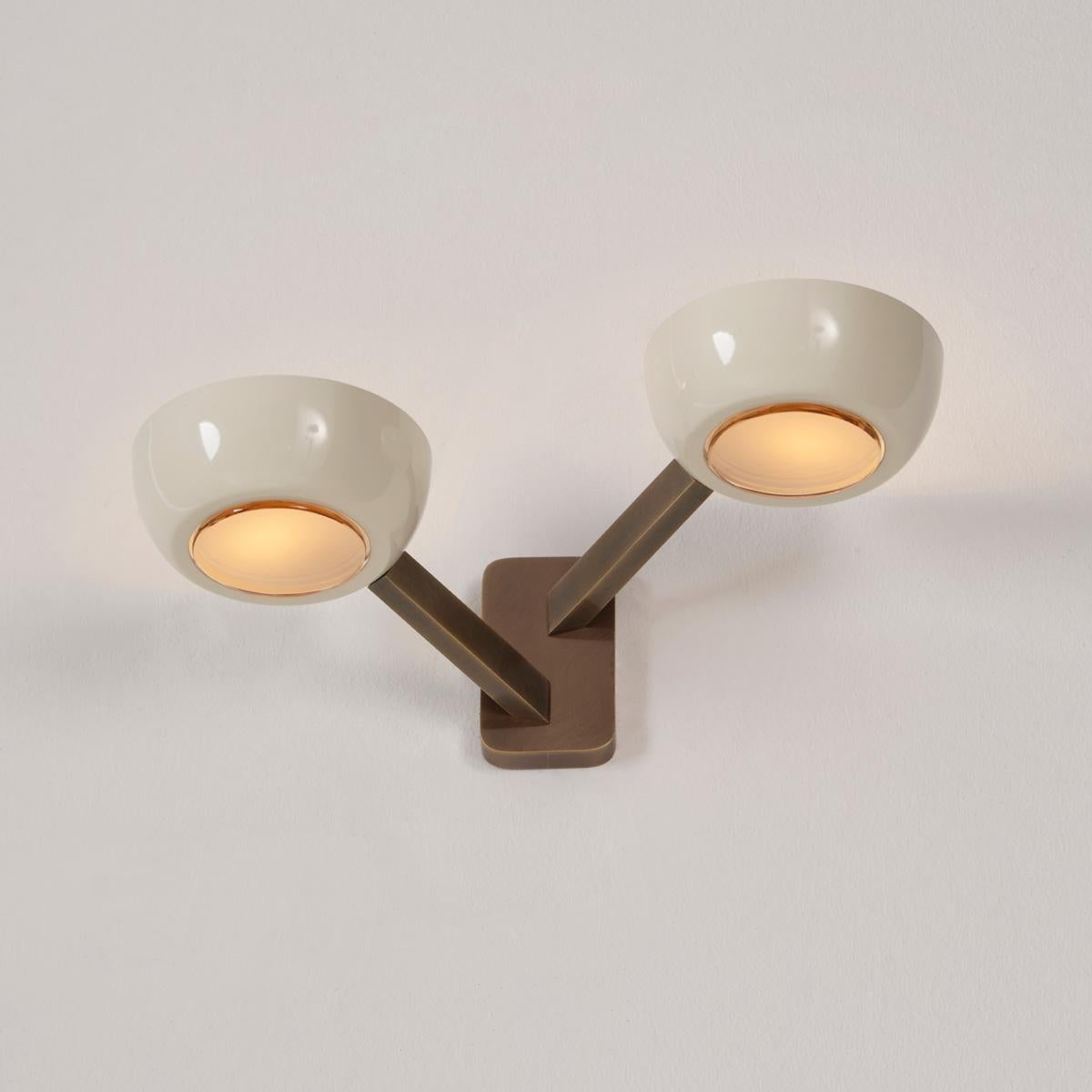 italien Applique double rose de Gaspare Asaro. Bronze Finition. en vente