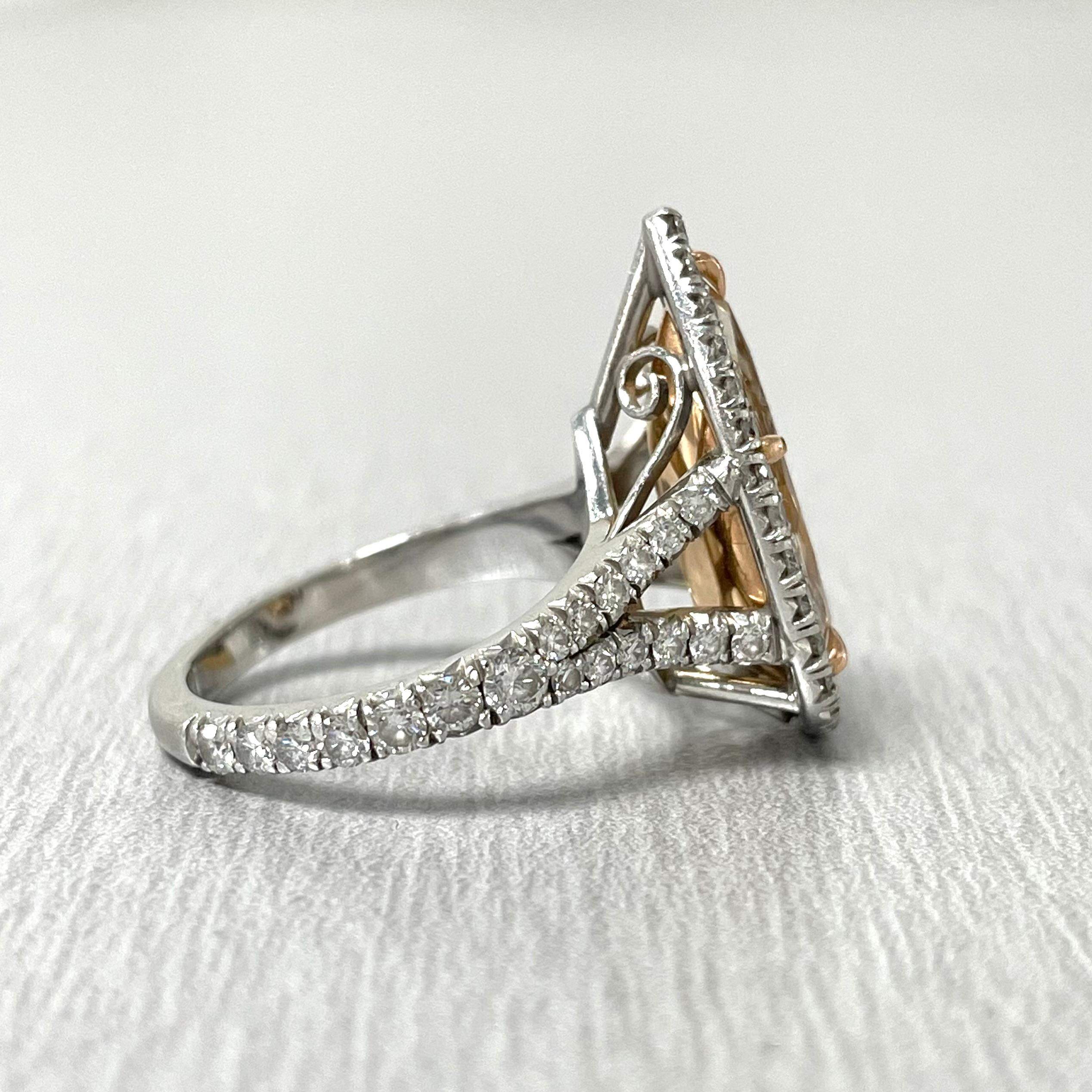 almond shaped wedding ring