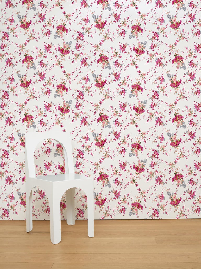 Rose Floral Wallpaper For Sale at 1stDibs