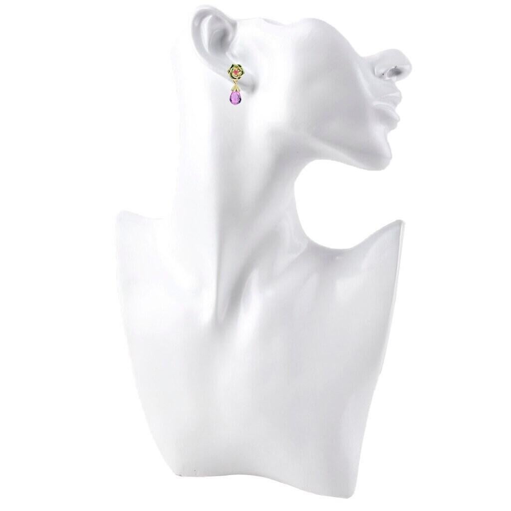 Modern Rose flower earrings studs For Sale