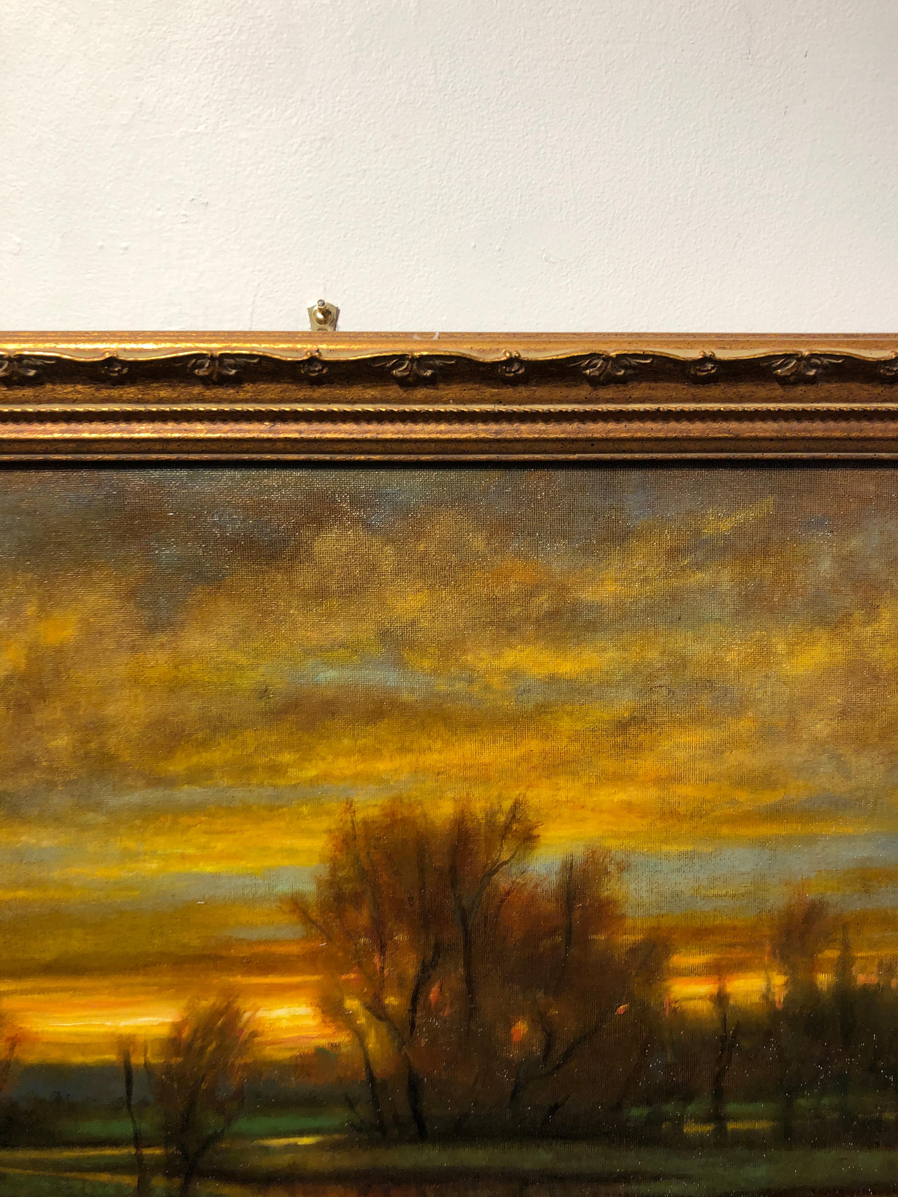 Burning Desire - Original Oil Painting, Soft Light Reflecting Romantic Colors 3