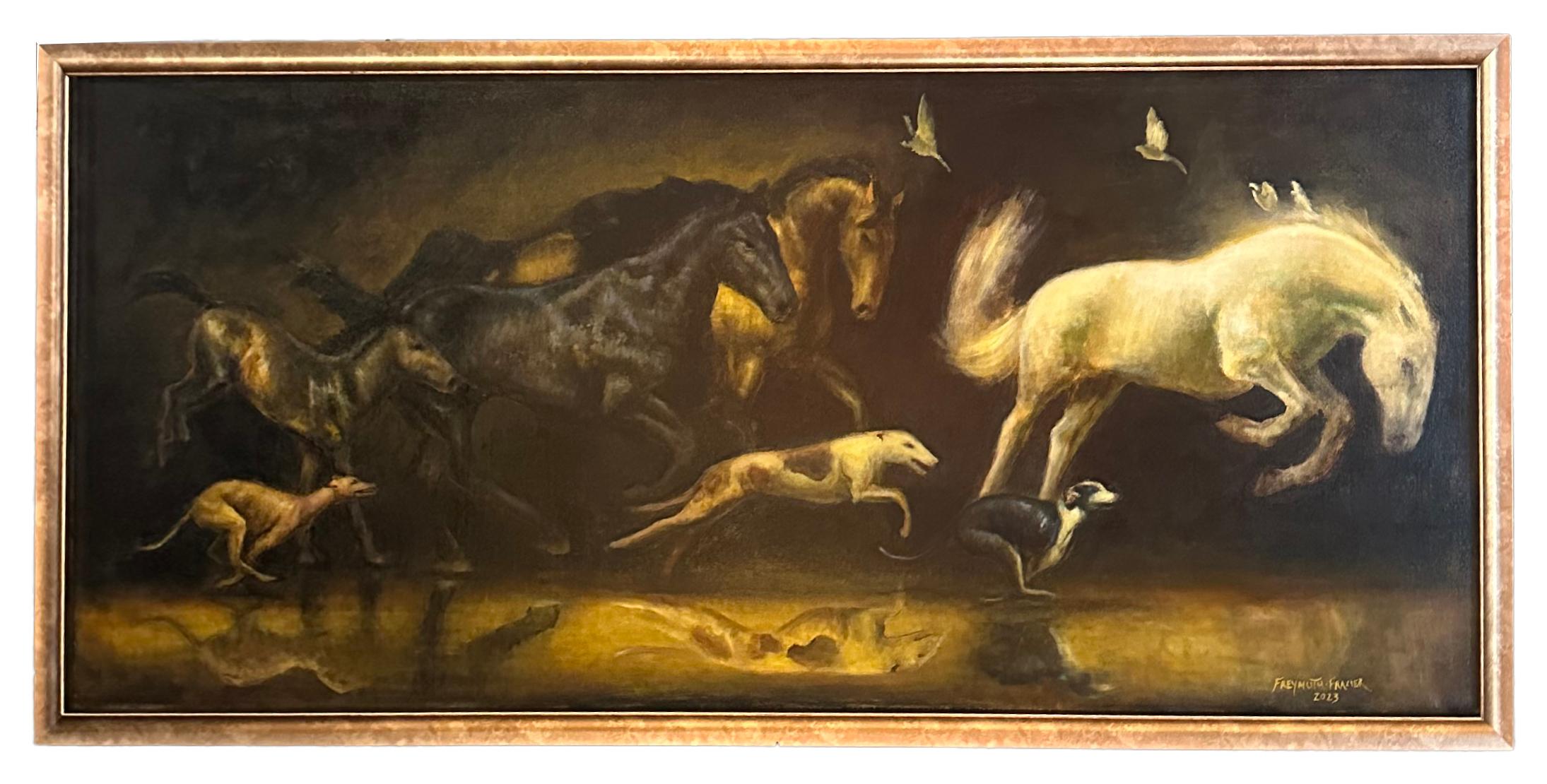 Cave Dreams - Huile originale - Rose Freymuth-Frazier en vente 9