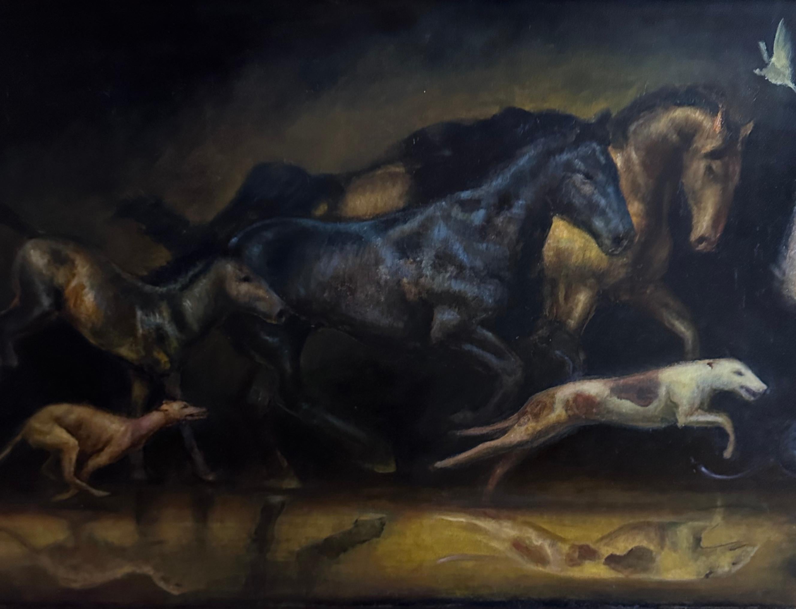 Cave Dreams - Huile originale - Rose Freymuth-Frazier en vente 2