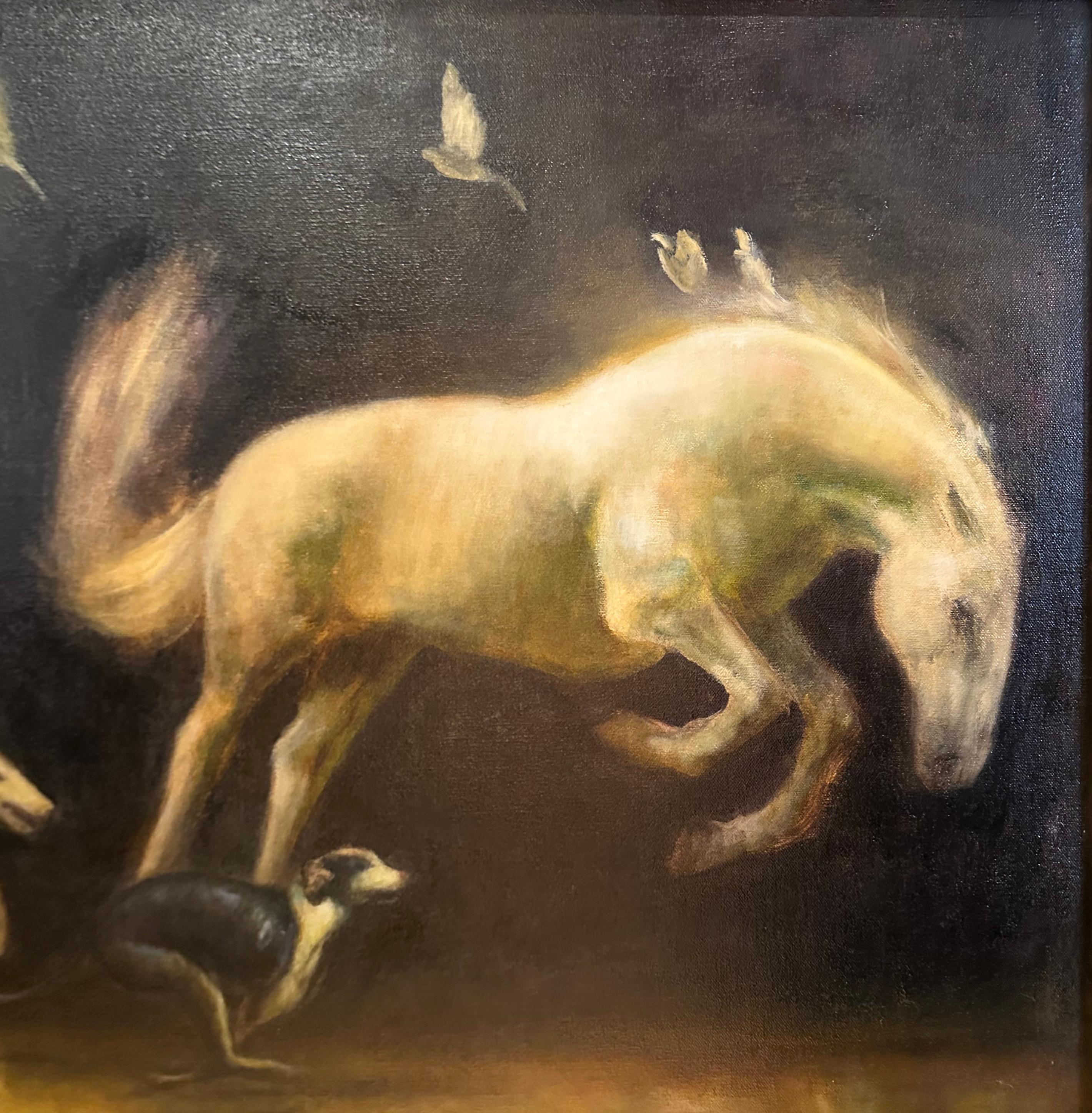 Cave Dreams - Huile originale - Rose Freymuth-Frazier en vente 6