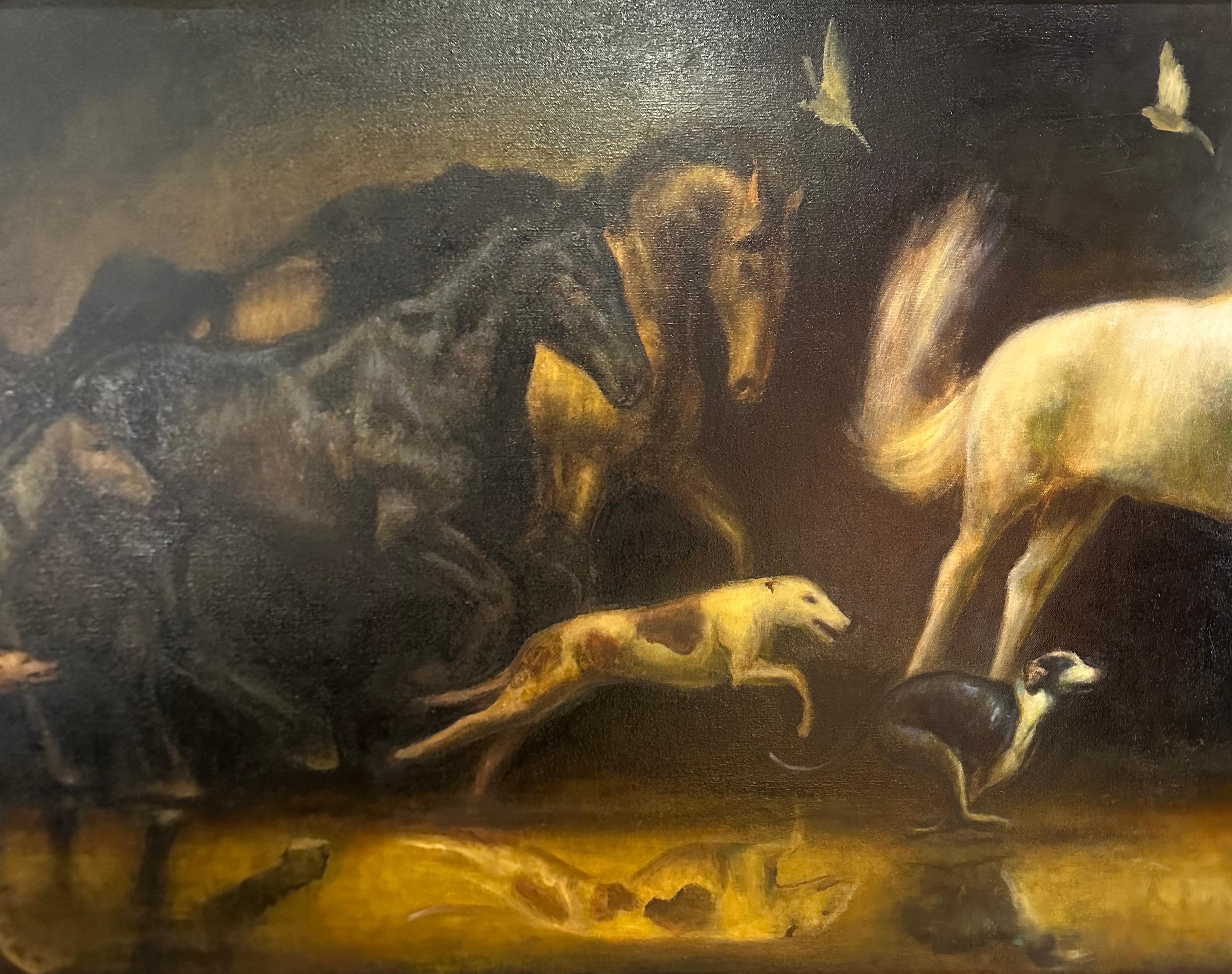 Cave Dreams - Huile originale - Rose Freymuth-Frazier en vente 7
