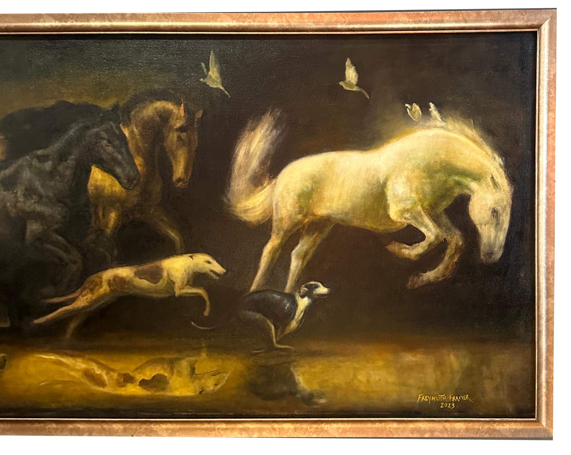 Cave Dreams - Huile originale - Rose Freymuth-Frazier en vente 8
