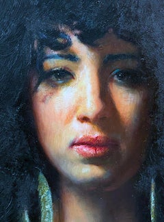 Deanna, Make-Up Artist - Portrait of a Woman w/Curly Hair & Huge Hoop Earrings