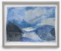 Morning Breaks - Pittura di paesaggio espressionista a tecnica mista, 2024