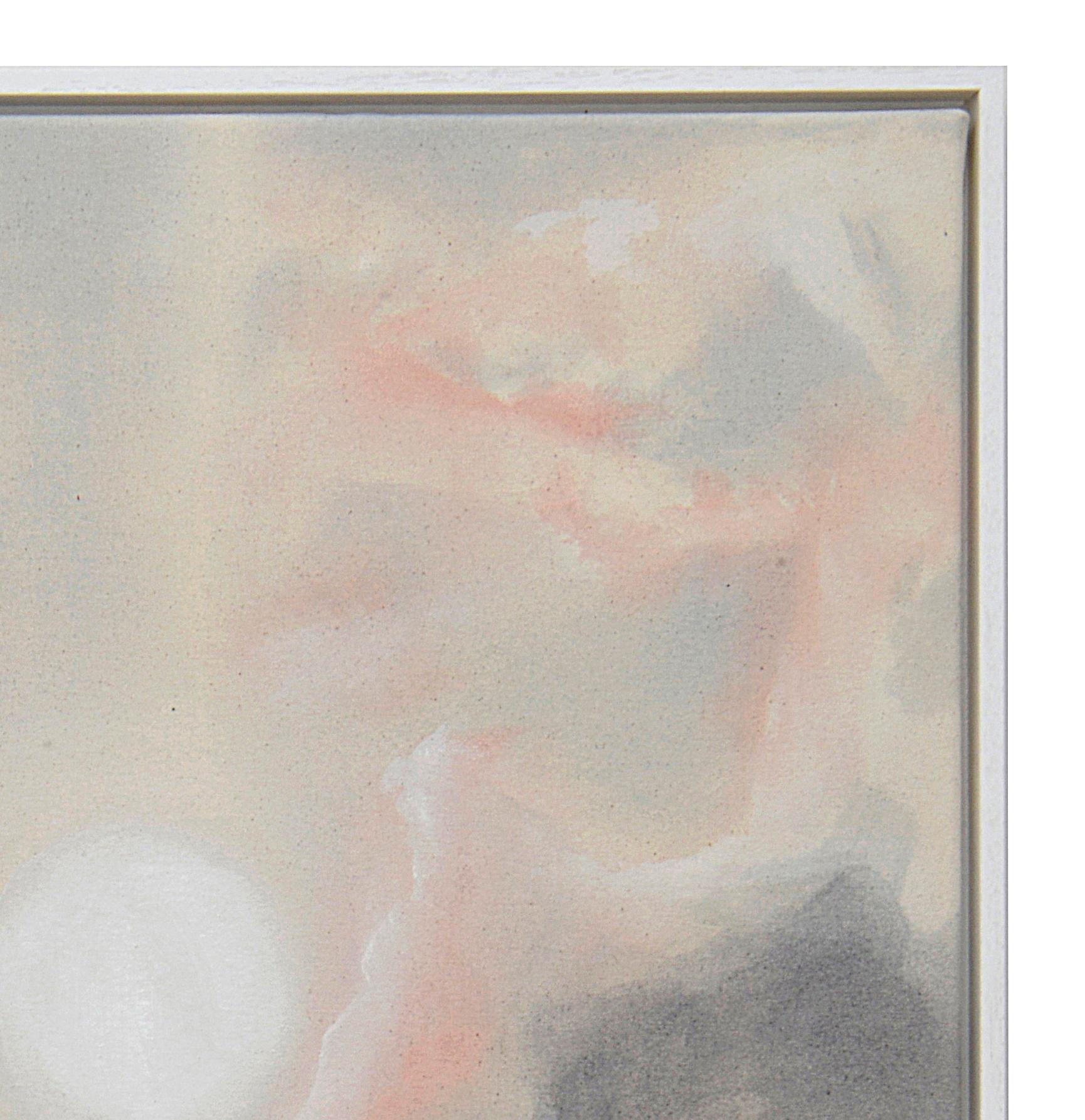 Palest Fire - Pintura expresionista contemporánea del paisaje celeste, 2024 - Painting Contemporáneo de Rose Fulbright