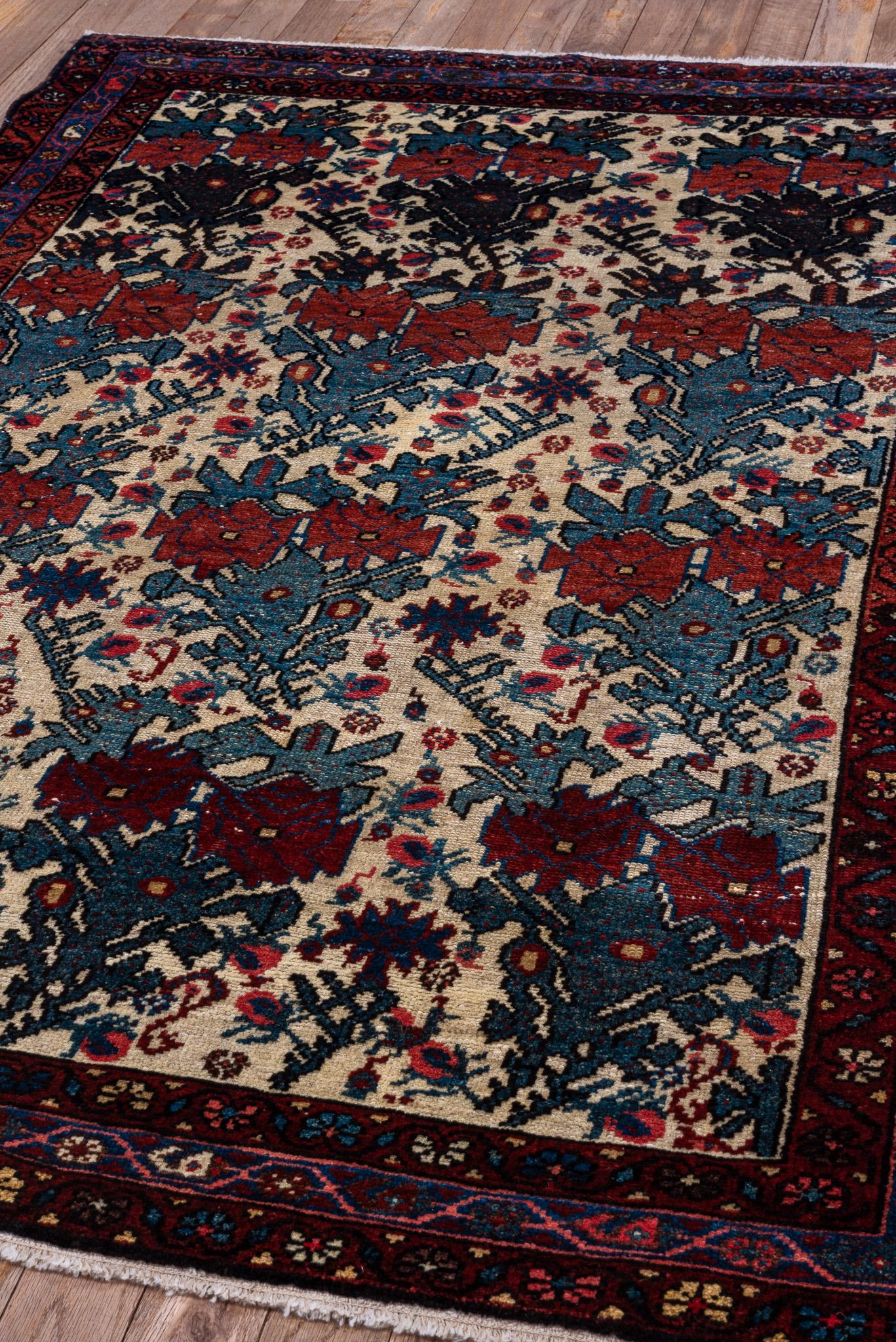 Rose Garden Mat Vintage Malayer For Sale 3