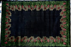 Retro Rose Garden Silk Carpet  Designer Gunther Lambert