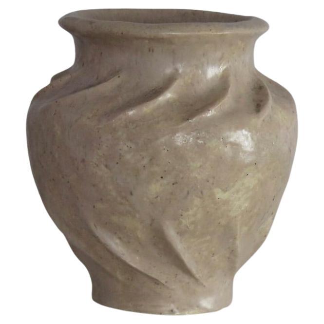 Rose Glazed Ceramic Vase, France For Sale