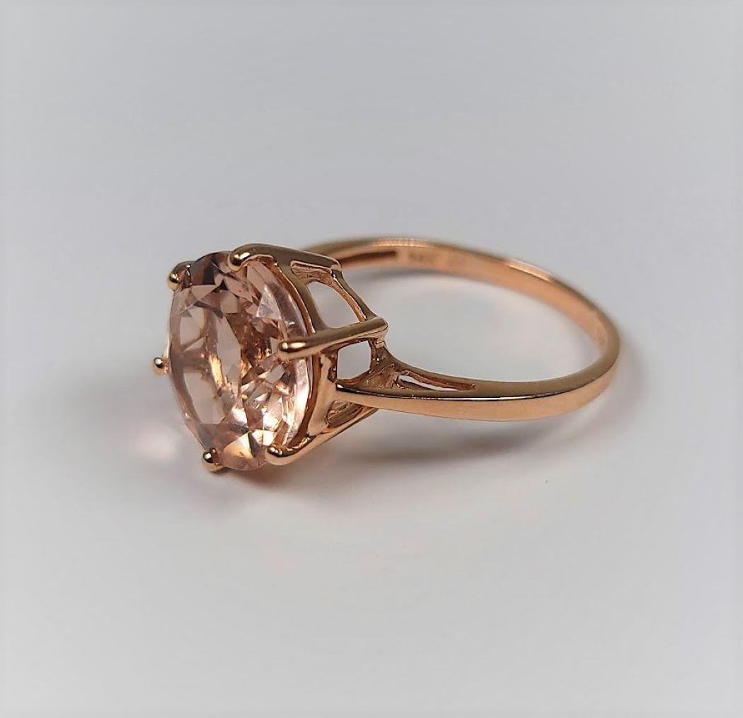 morganite ring in rose gold