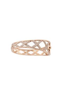 Rose Gold and Diamond Bangle