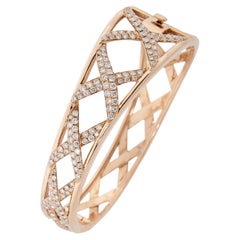 Used Rose Gold and Diamond Bangle