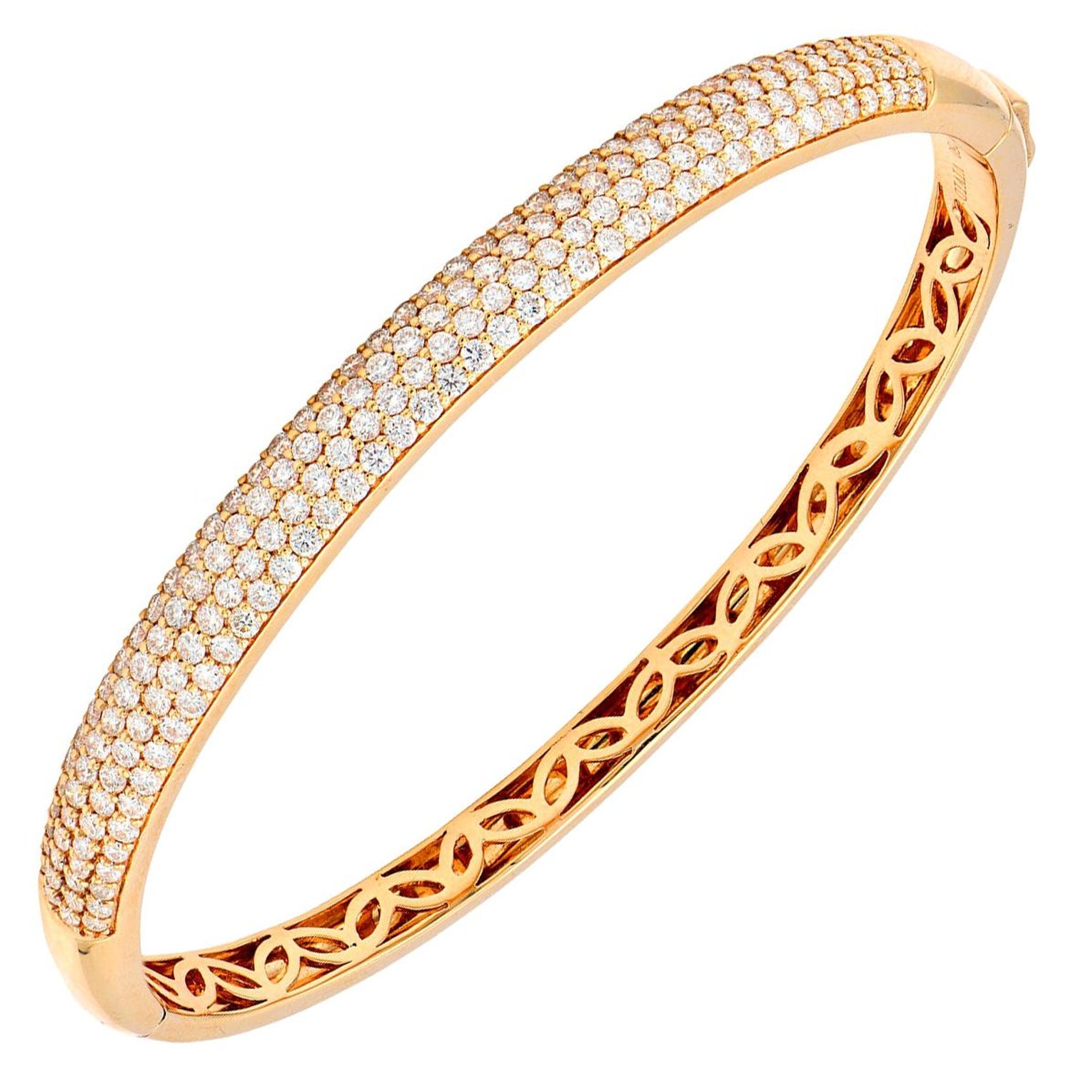 Rose Gold and Diamond Bracelet For Sale at 1stDibs