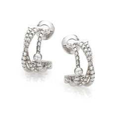 Rose Gold and Diamond Earrings – TORCHON Collection *