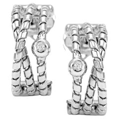 Rose Gold and Diamond Earrings – TORCHON Collection *