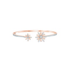 Rose Gold and Diamond Edelweiss Sunshine Bracelet