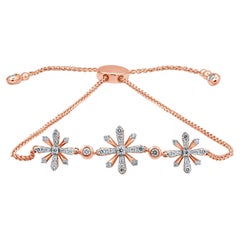 Rose Gold and Diamond Edelweiss Sunshine Bracelet