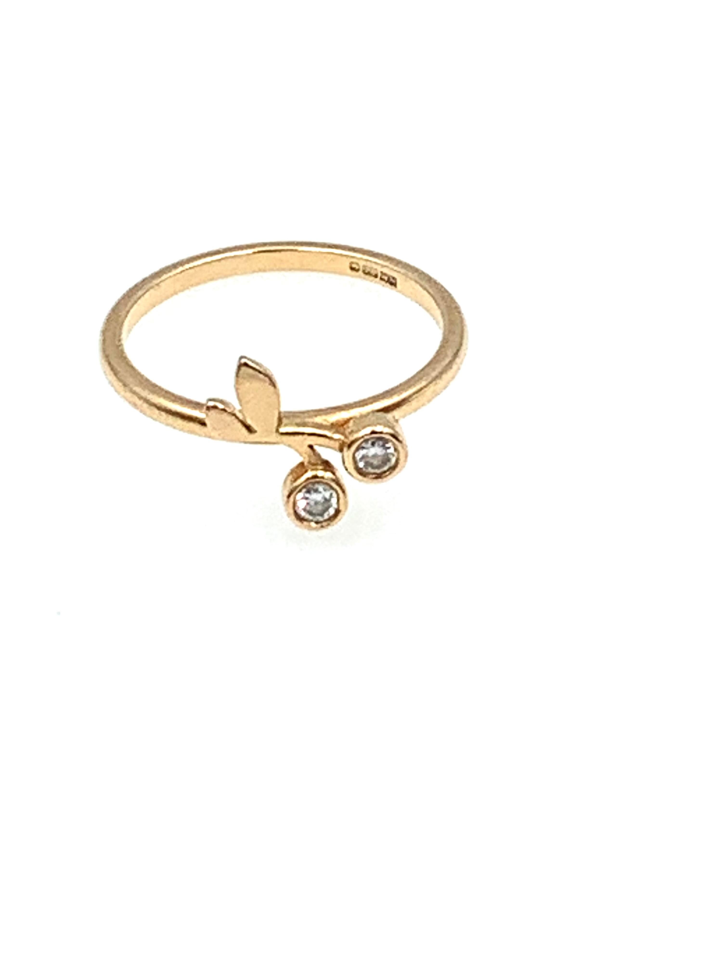 gold cherry ring