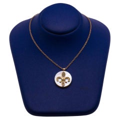Halskette aus Roségold und Diamanten LIS FLOWER