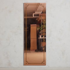 Rose Gold Back Painted Mirror No. 03, France 1920s
