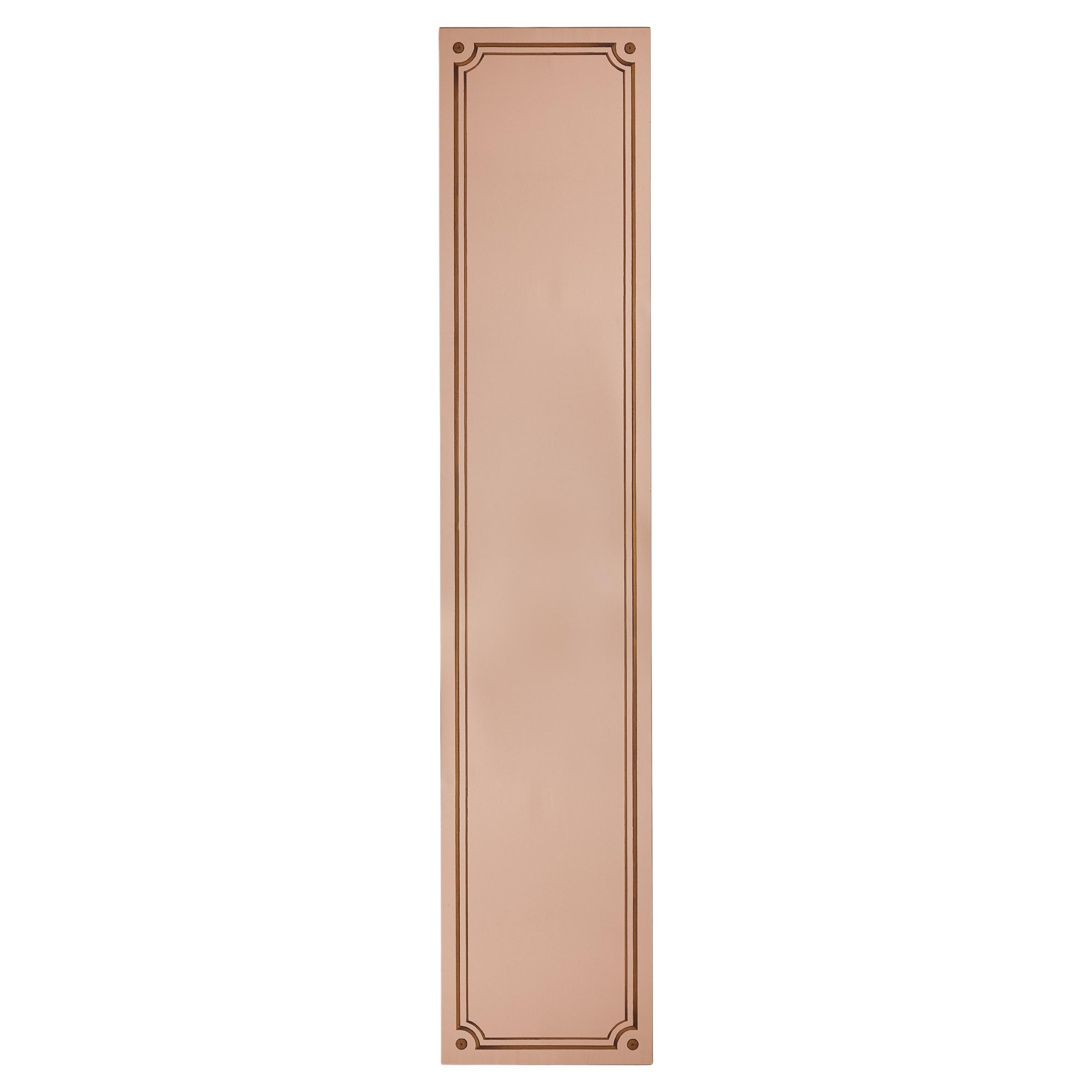 Specchio con retro dipinto in oro rosa n. 05, Francia, anni '20