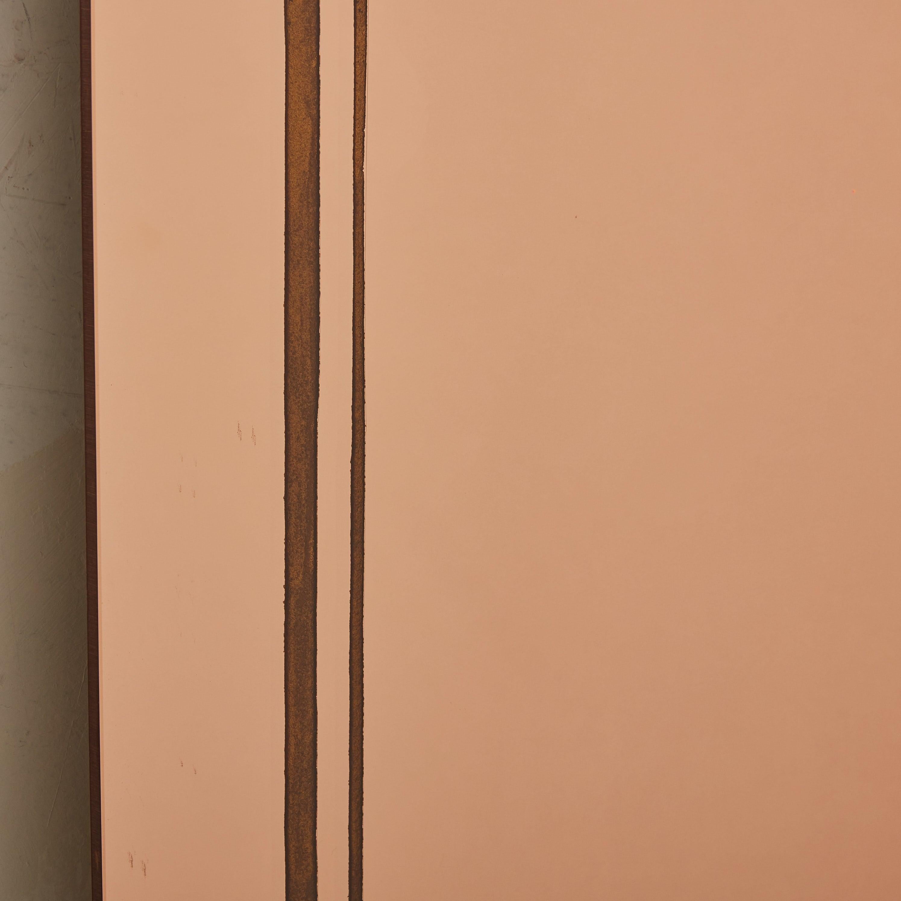 Francese Specchio con retro dipinto in oro rosa n. 07, Francia, anni '20 in vendita