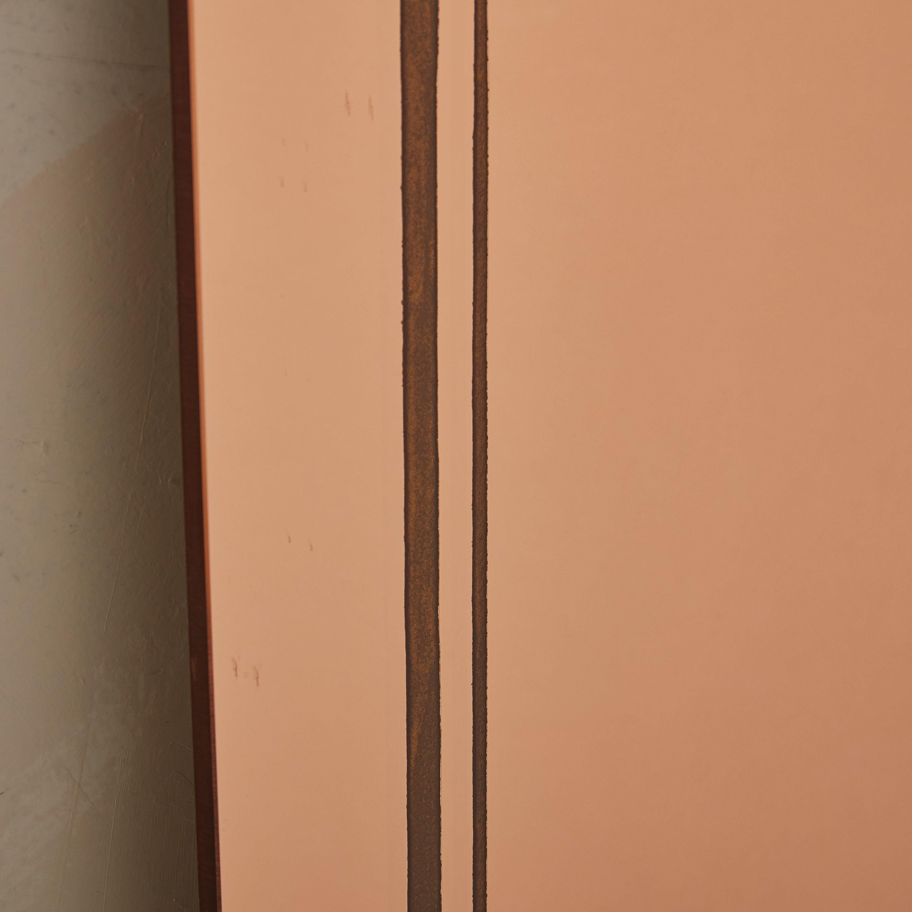 Specchio con retro dipinto in oro rosa n. 07, Francia, anni '20 in vendita 3