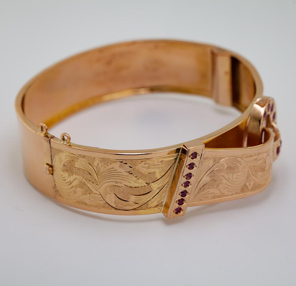 rose gold bangles 22k