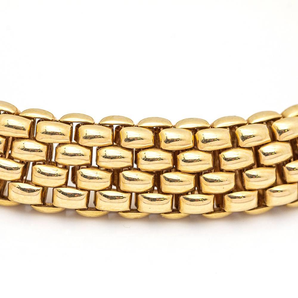 Rose Gold Bracelet Italian design In New Condition For Sale In BARCELONA, ES