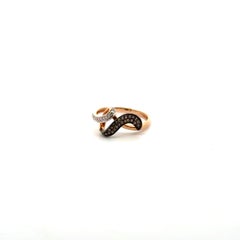 Rose Gold Brown Diamond Ring For Her