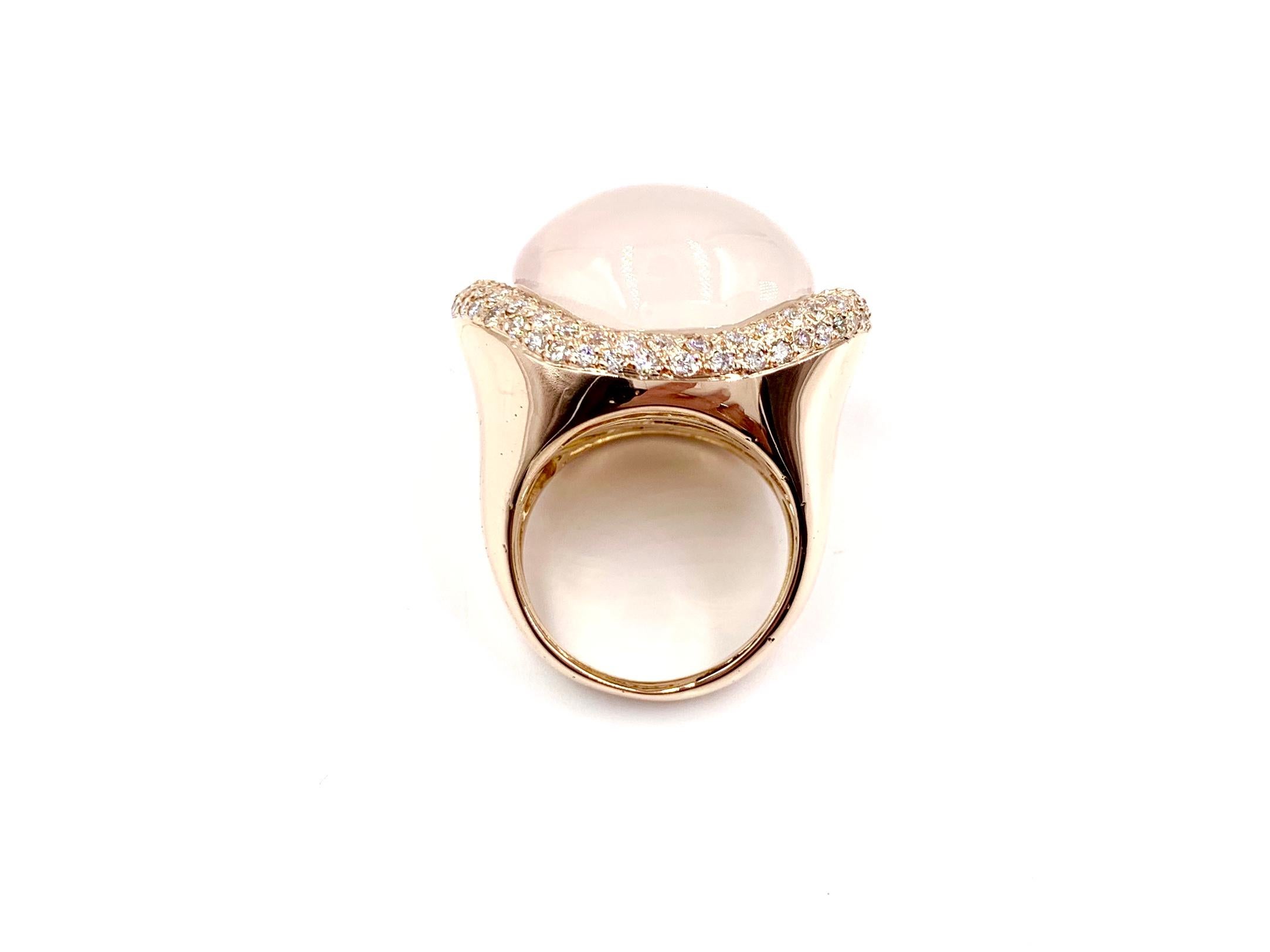 rose quartz wedding rings