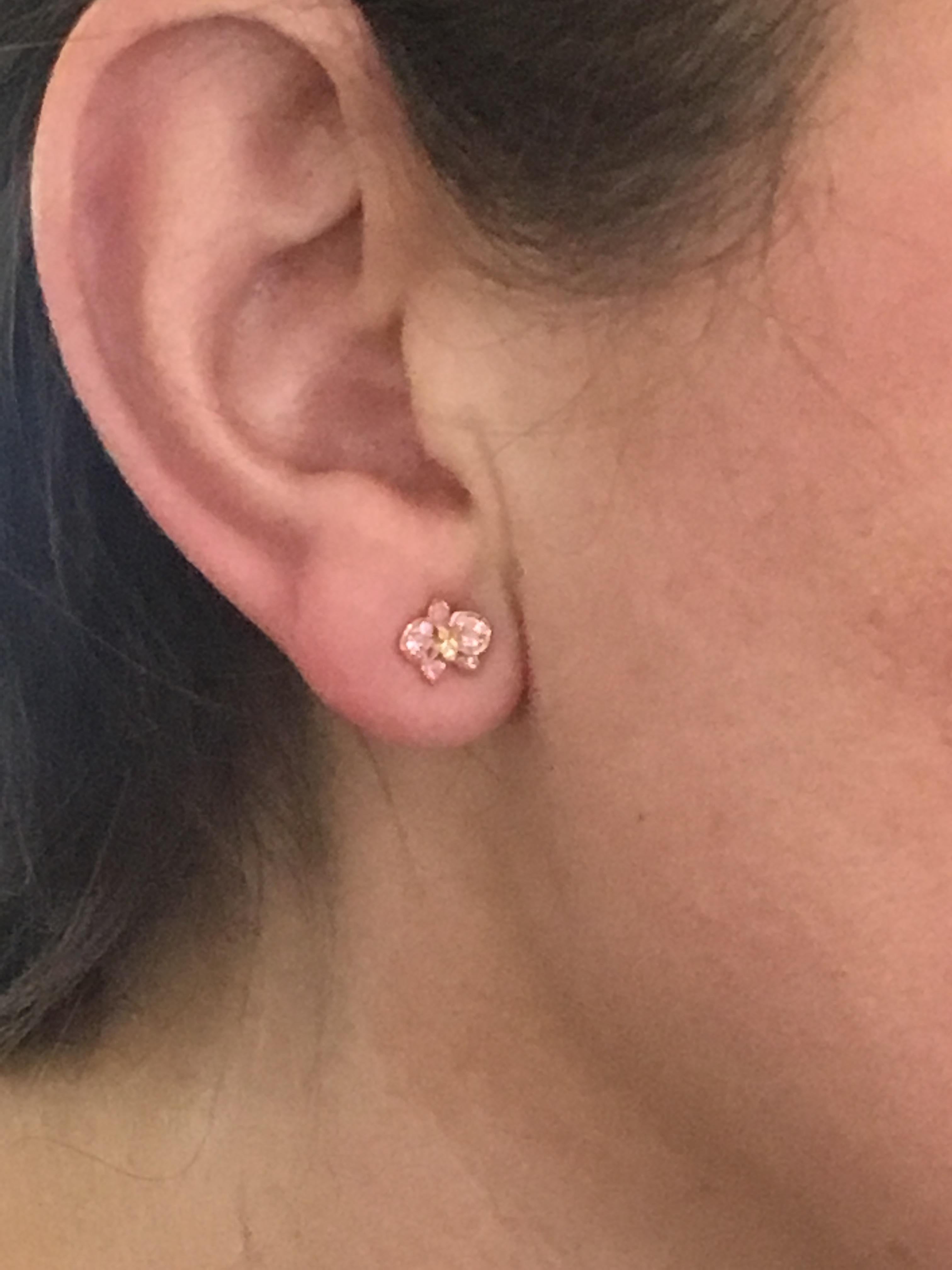 caresse d'orchidees par cartier earrings