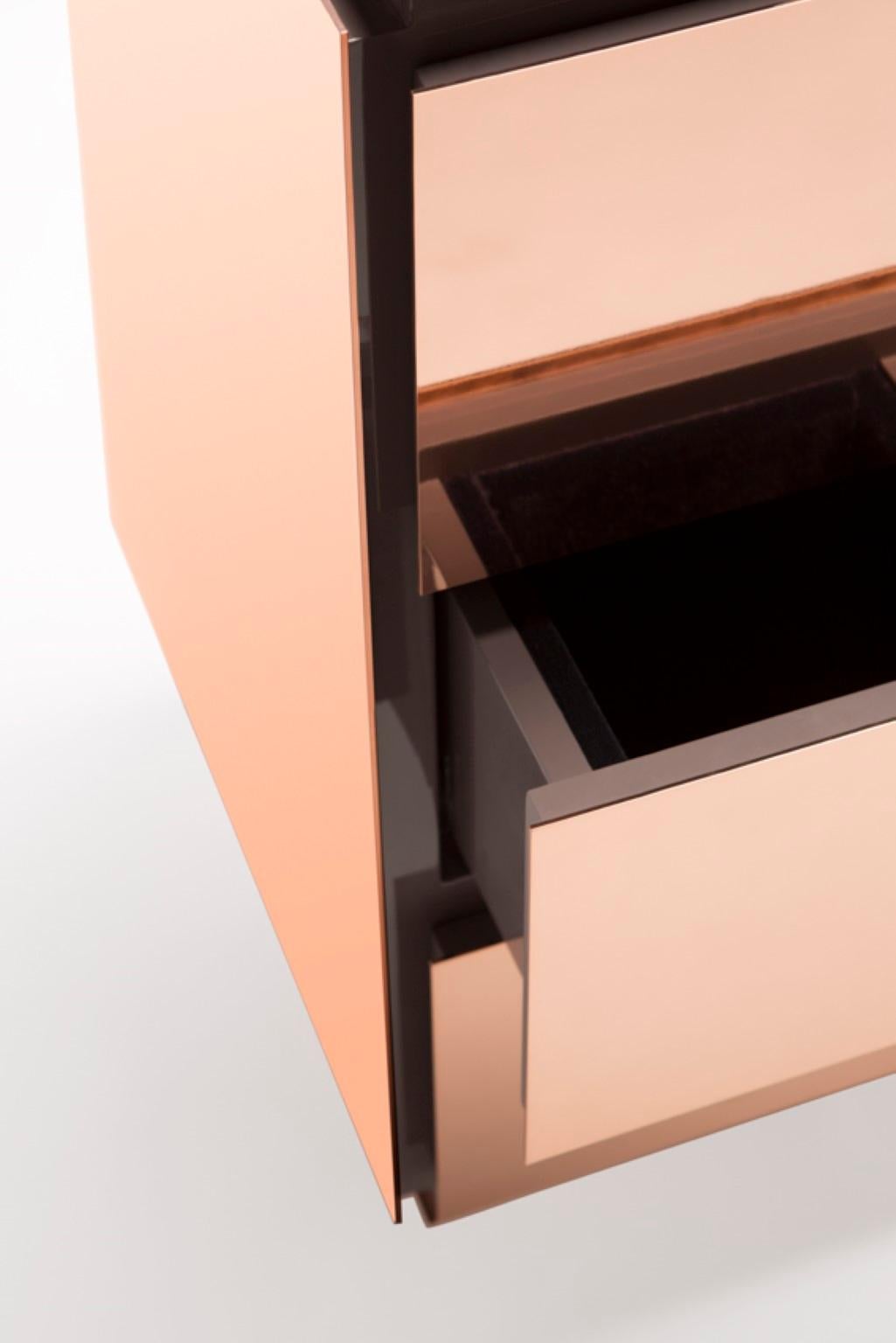 Italian Rose Gold Chest of Drawers by SEM