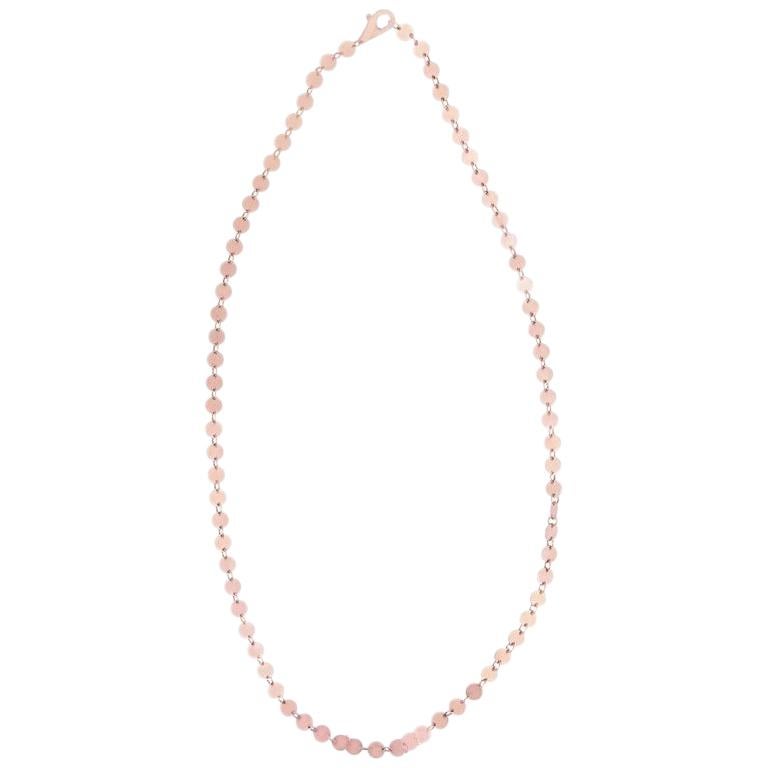 Rose Gold Circle Chain Necklace