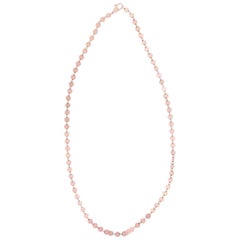 Rose Gold Circle Chain Necklace at 1stDibs