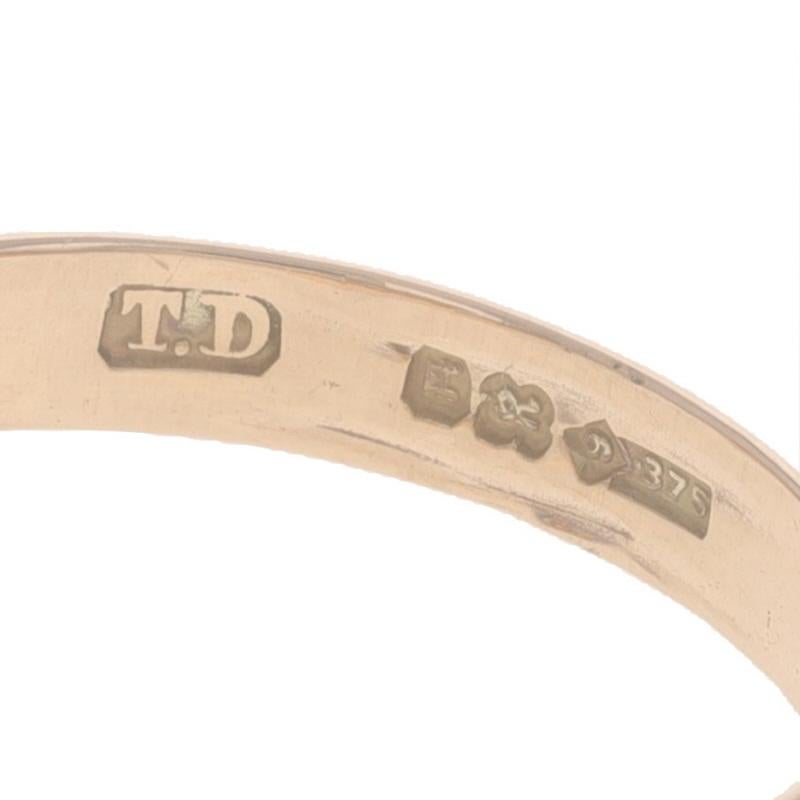 Rose Gold Claddagh Ring - 9k Friendship Love Marriage Unisex 1